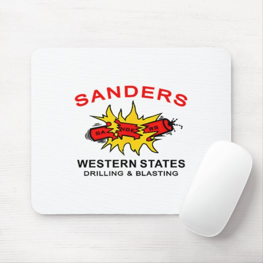 Sanders Construction Logo On Left Chest  Muismat (Met muis)