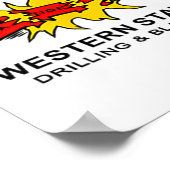 Sanders Construction Logo On Left Chest Poster (Hoek)