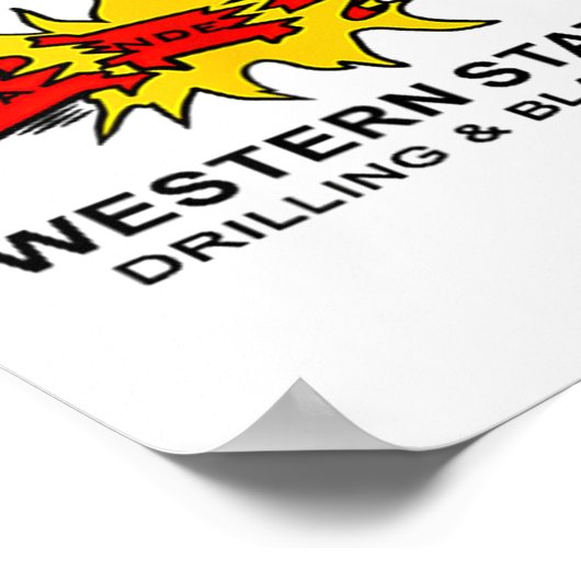 Sanders Construction Logo On Left Chest  Poster (Hoek)