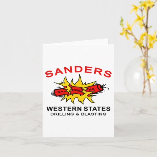 Sanders Construction Logo op de linkerborst Kaart (Gele Bloem)