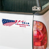 Sanders en Warren 2016 Bumpersticker (Op Truck)
