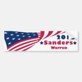 Sanders en Warren 2016 Bumpersticker (Voorkant)