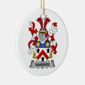 Sanders Family Crest Keramisch Ornament (Rechts)