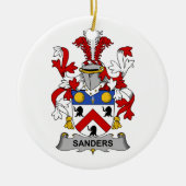 Sanders Family Crest Keramisch Ornament (Voorkant)