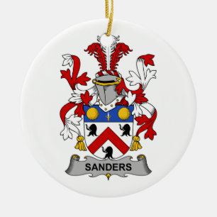 Sanders Family Crest Keramisch Ornament