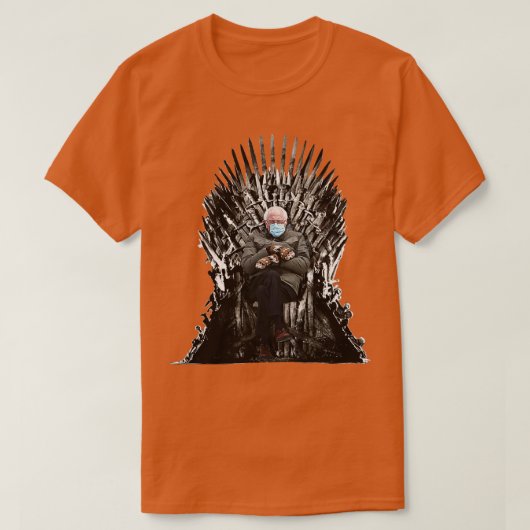 Sanders inauguratie Mittens Meme T-shirt (Design voorkant)