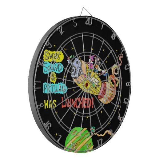 Sanders Sound & Afbeelding is gelanceerd! Officiël Dartbord (Voorkant Links)