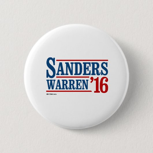 Sanders Warren 2016 Ronde Button 5,7 Cm (Voorkant)