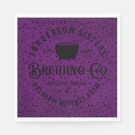 Sanderson Sisters Brewing Company Servet (Voorkant)