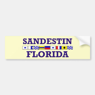 Sandestin Nautical Flags - Bumpersticker