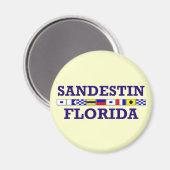 Sandestin Nautical Flags - Square magnet (Voorkant / Achterkant)
