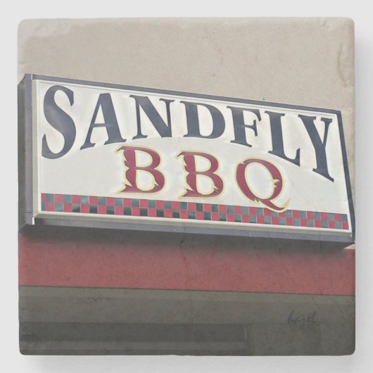 Sandfly BBQ, Savannah Georgia Marmeren Onderzetter (Voorkant)