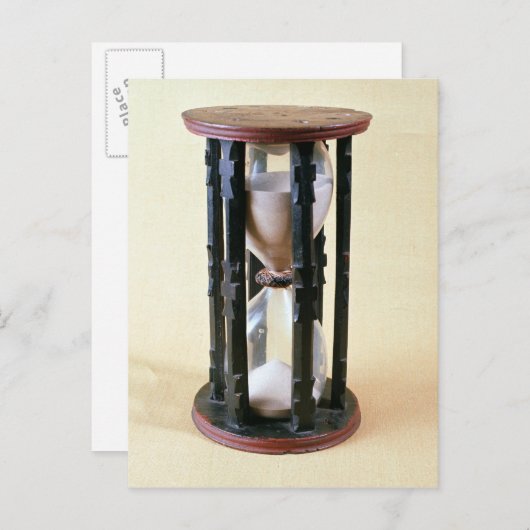 Sandglass, 17e eeuw briefkaart (Voorkant / Achterkant)