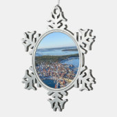 Sandhamn, Stockholm-eilandengroep, Zweden Tin Sneeuwvlok Ornament (Rechts)