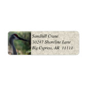 Sandhill Crane Adresetiketten Etiket (Voorkant)
