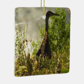 Sandhill Crane bij Moose Ponds in Grand Teton Keramisch Ornament (Rechts)