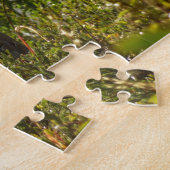 Sandhill Crane bij Moose Ponds in Grand Teton Legpuzzel (Zijkant)