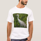 Sandhill Crane Bird Natuur Foto T-shirt (Voorkant)