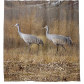 Sandhill Crane Bird Wildlife Animal Shower Curtain Douchegordijn (Voorkant)