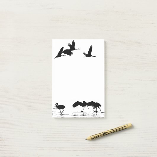 Sandhill Crane Bird Wildlife Animals Post-it Notes (Op bureau)