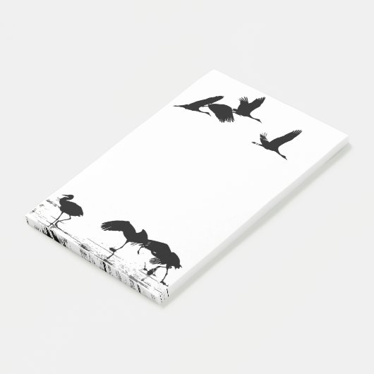 Sandhill Crane Bird Wildlife Animals Post-it Notes (Schuin)