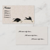 Sandhill Crane Bird Wildlife Flying Visitekaartjes (Voorkant / Achterkant)