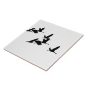 Sandhill Crane Birds Flying Wildlife Ceramic Tile Tegeltje (Zijkant)