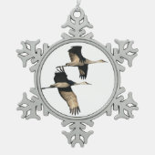 Sandhill Crane Birds Snowflake Ornament (Voorkant)