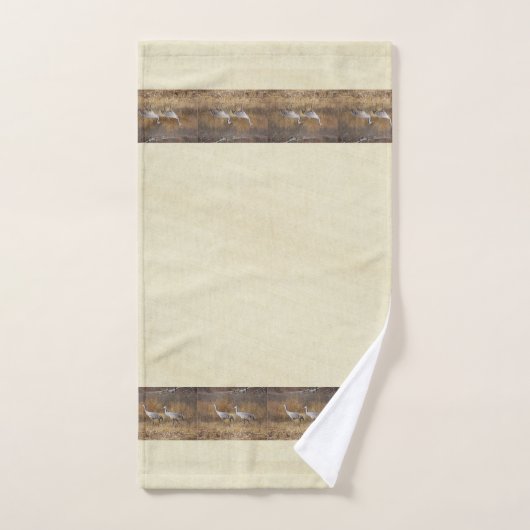 Sandhill Crane Birds Wildlife NWR Bath Towel Set Bad Handdoek (Handdoek)