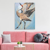 Sandhill Crane canvas Afdruk (Insitu (Woonkamer))