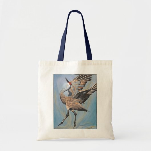 Sandhill crane canvas tas (Voorkant)