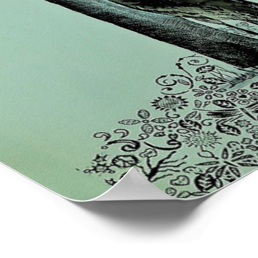 Sandhill Crane Crossing Poster (Hoek)