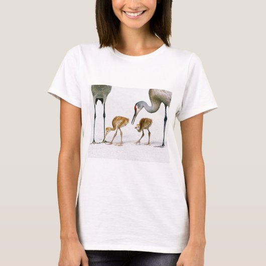 Sandhill Crane Famiy shirt (Voorkant)