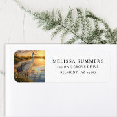 Sandhill Crane Florida Wetlands Etiket