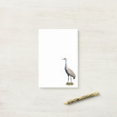 Sandhill Crane Foto 4x6 Notities Post-it® Notes (Op bureau)