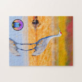 Sandhill Crane Jigzaag Puzzle Legpuzzel (Horizontaal)