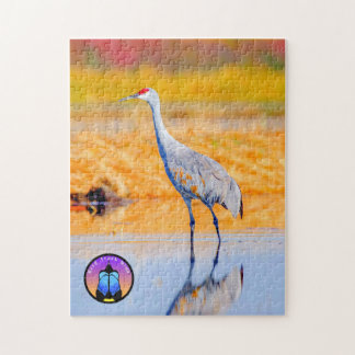 Sandhill Crane Jigzaag Puzzle Legpuzzel