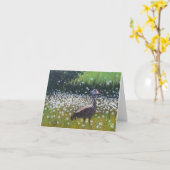 Sandhill Crane Kaart (Gele Bloem)