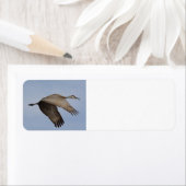 Sandhill Crane-label voor retouradres Etiket (Insitu)