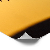 Sandhill Crane landt op zonsondergang Poster (Hoek)