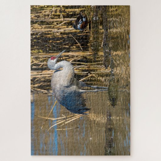 Sandhill Crane Legpuzzel (Verticaal)