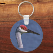 Sandhill Crane Lovely Lady KeychainWho kan weersta Sleutelhanger (Voorkant)