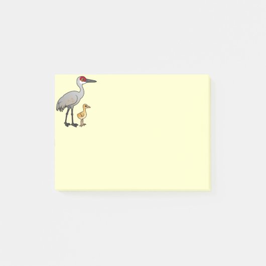 Sandhill Crane met Colt Post-it® Notes (Voorkant)