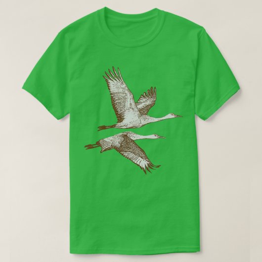 Sandhill Crane Migration T-shirt (Design voorkant)