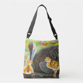 Sandhill crane Moederliefde Crossbody Tas