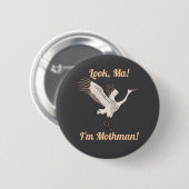 Sandhill Crane Mothman-toets Ronde Button 5,7 Cm (Voorkant /achterkant)