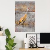Sandhill Crane Poster (Thuiskantoor)