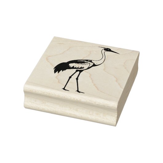 Sandhill Crane preparing to return home Rubberstempel (Stempel)