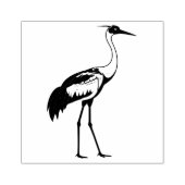 Sandhill Crane preparing to return home Rubberstempel (Afrduk)