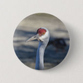 Sandhill Crane Ronde Button 5,7 Cm (Voorkant)